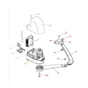 Capot bronzal pour moteur de portail battant - Capot bronzal pour moteur de portail battant