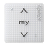 Module sensitif Smoove 1 RTS Blanc - Commande murale tactile de pièce avec un design très moderne et esthétique pour gérer individuellement vos volets roulants, stores intérieurs ou stores de terrasse