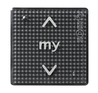 Module sensitif Smoove 1 RTS Noir - Commande murale tactile de pièce avec un design très moderne et esthétique pour gérer individuellement vos volets roulants, stores intérieurs ou stores de terrasse
