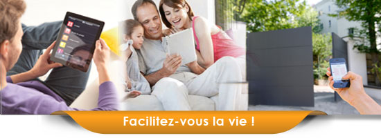 site domotique bandeau vie