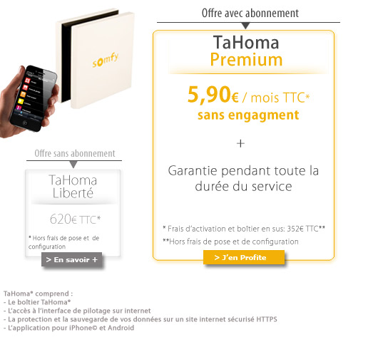 nouvelle offre tahoma mise a jour